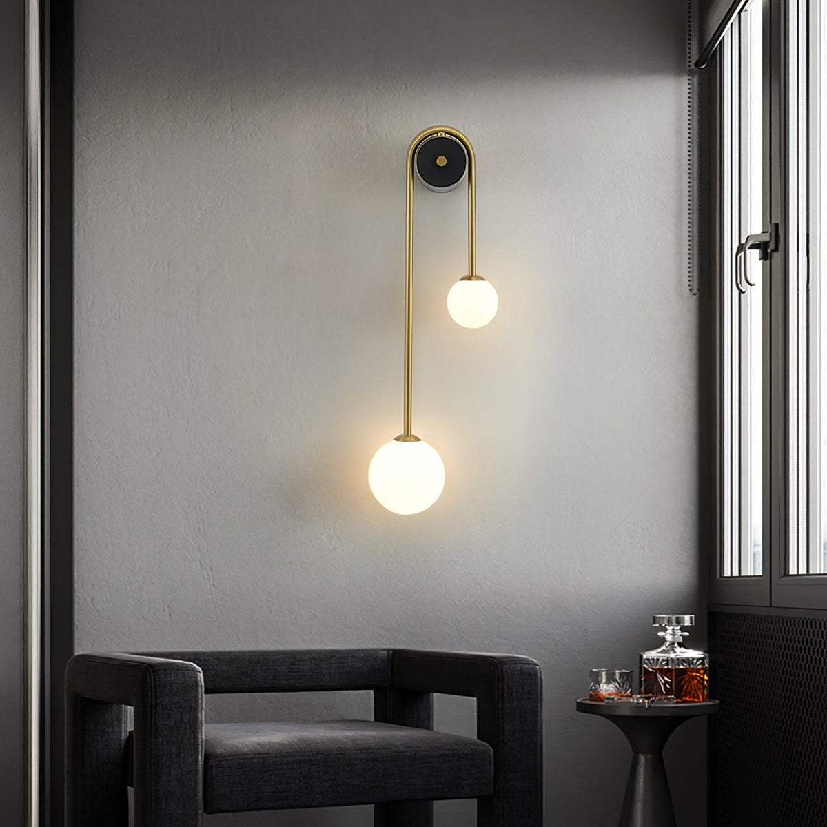 Jikelis Arched Wall Light