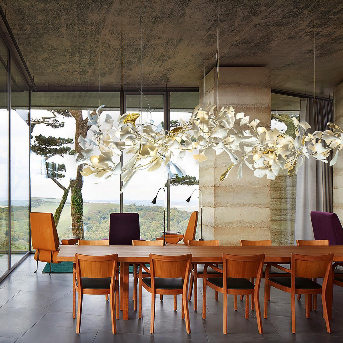 Gingko Bloom Chandelier – detail 30