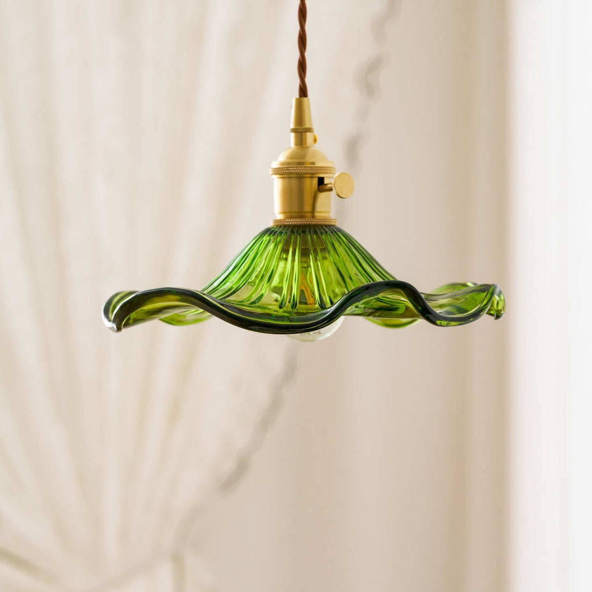 Goldi Ribbed Pendant Light