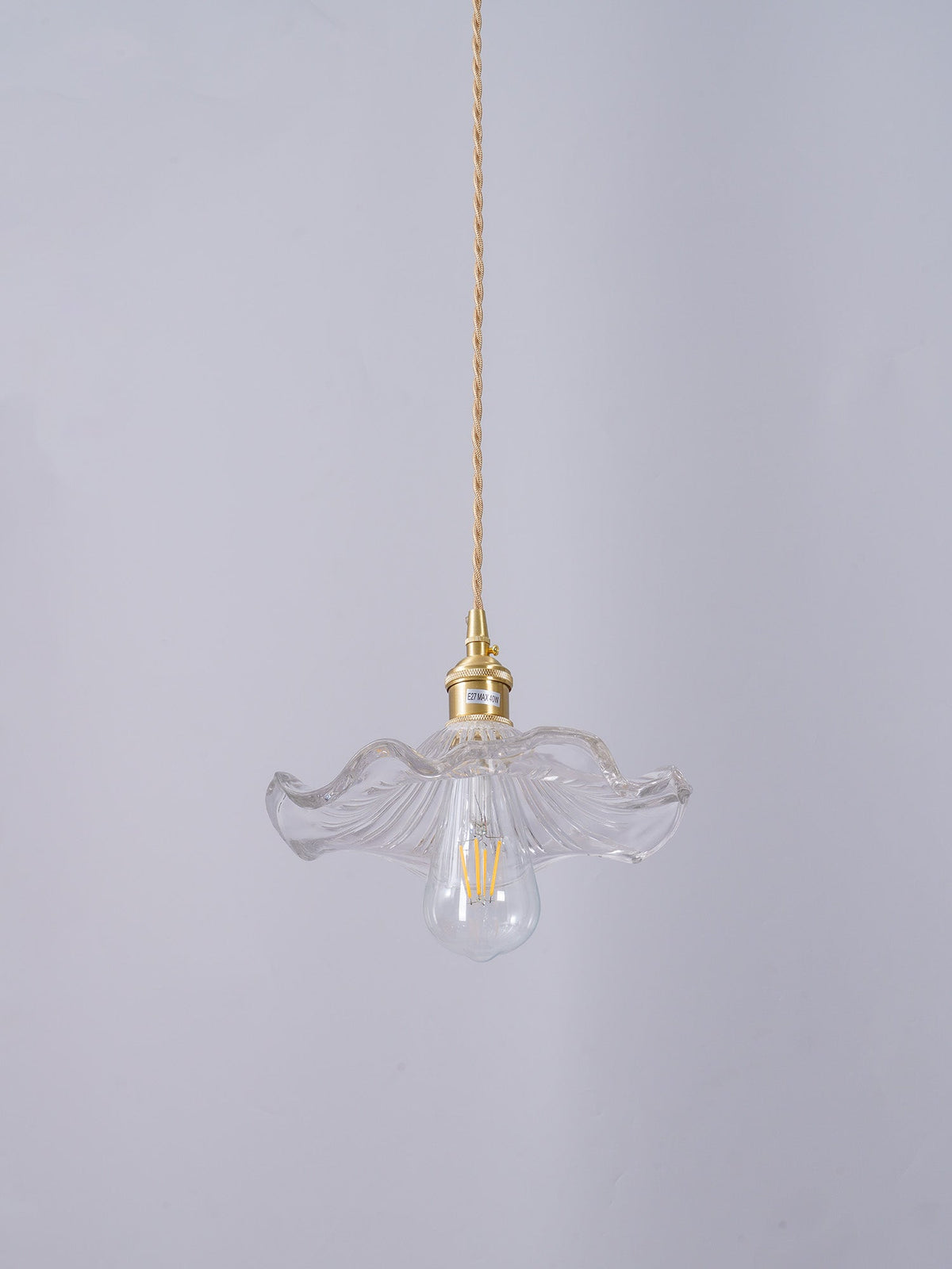 Goldi Ribbed Pendant Light