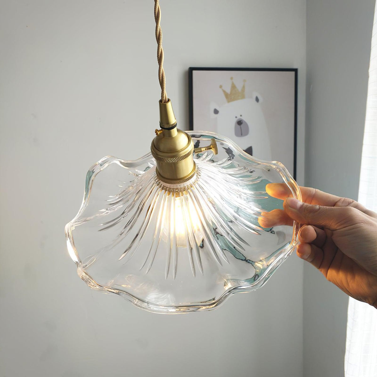 Goldi Ribbed Pendant Light