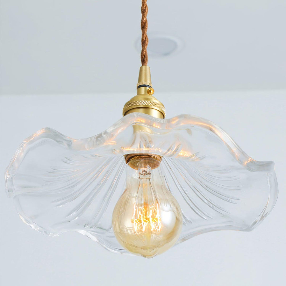 Goldi Ribbed Pendant Light