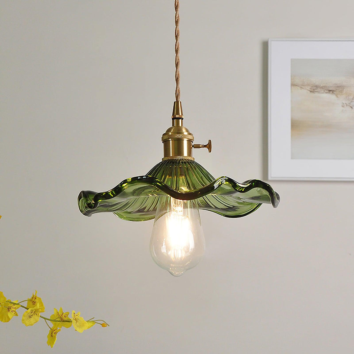 Goldi Ribbed Pendant Light