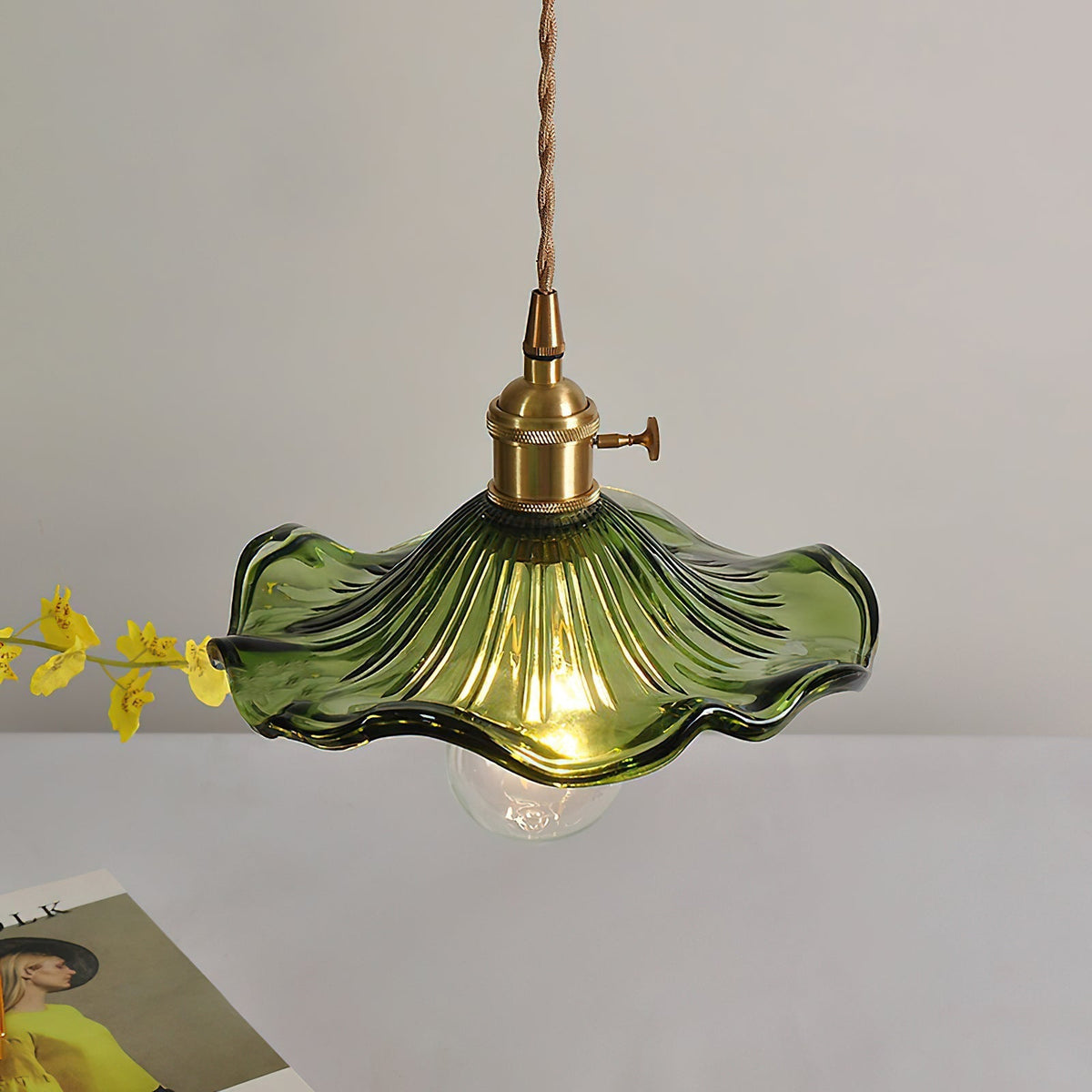Goldi Ribbed Pendant Light