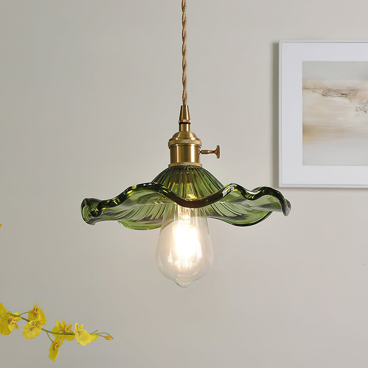 Goldi Ribbed Pendant Light