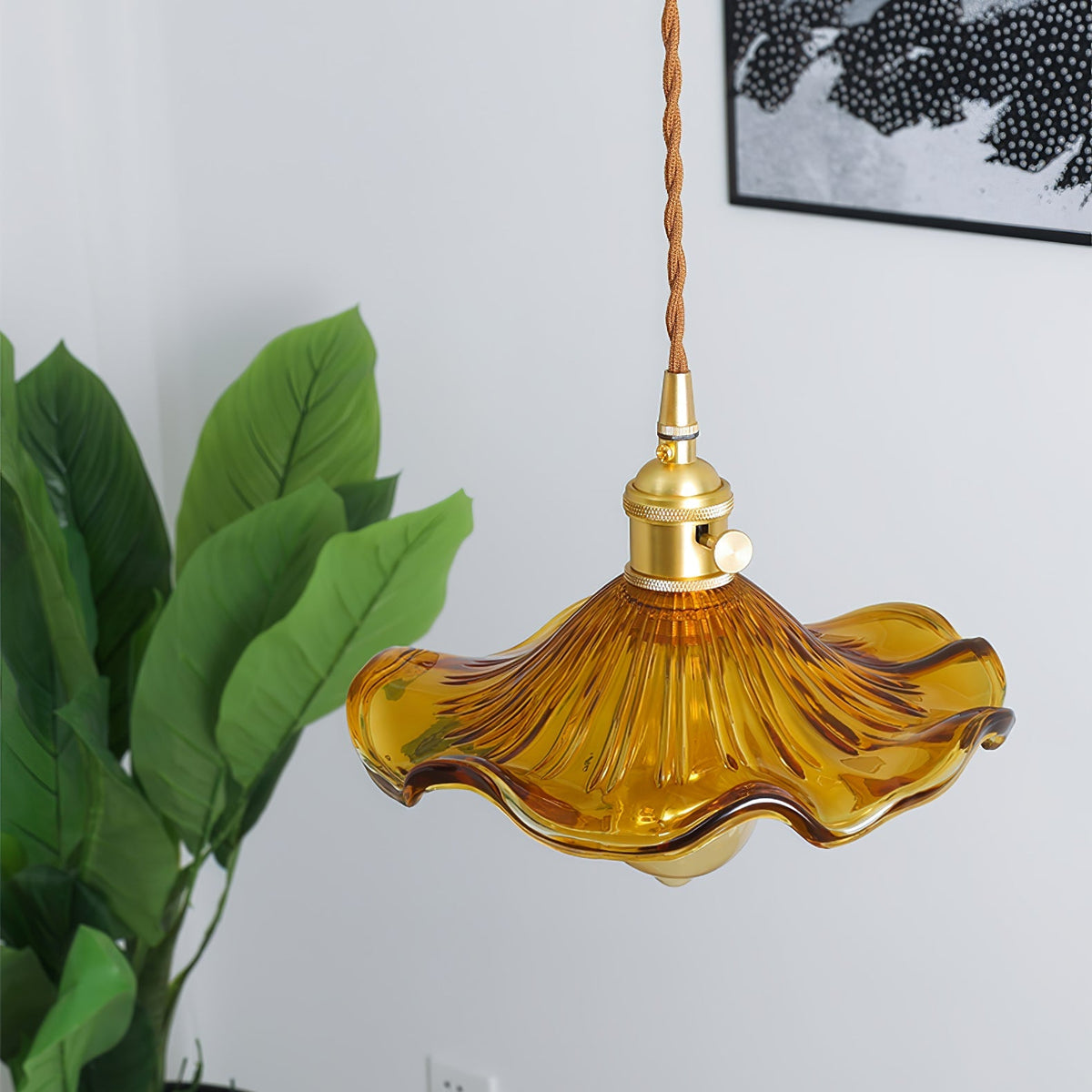 Goldi Ribbed Pendant Light