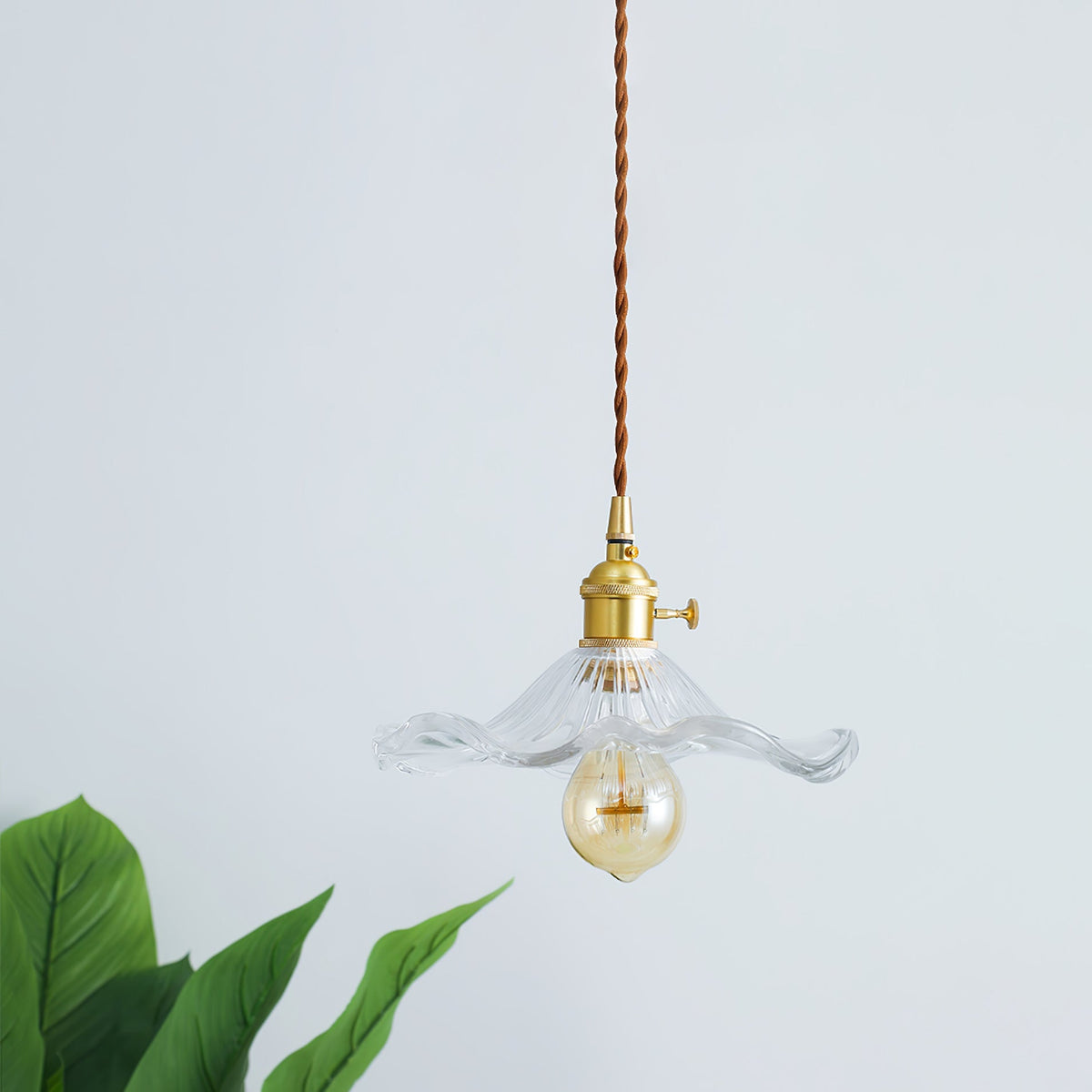 Goldi Ribbed Pendant Light