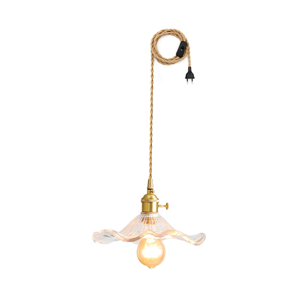 Goldi Ribbed Pendant Light