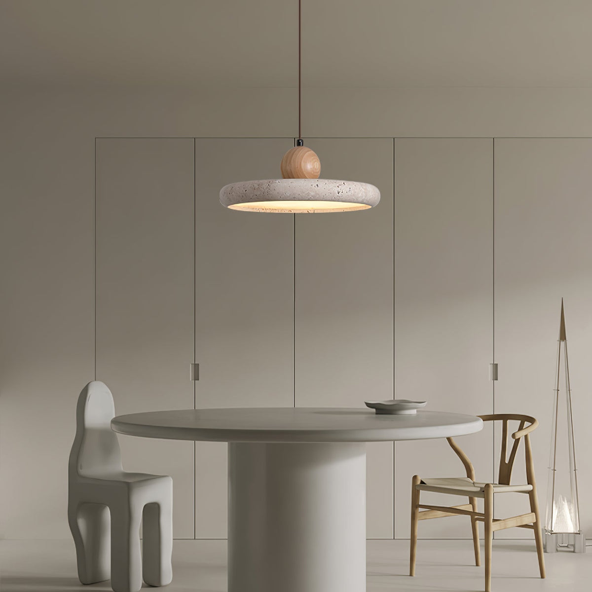 Lola Travertine Pendant Light – detail 13