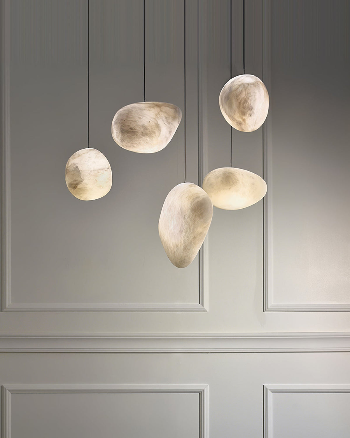 Pebbles Alabaster Pendant Lamp – detail 24