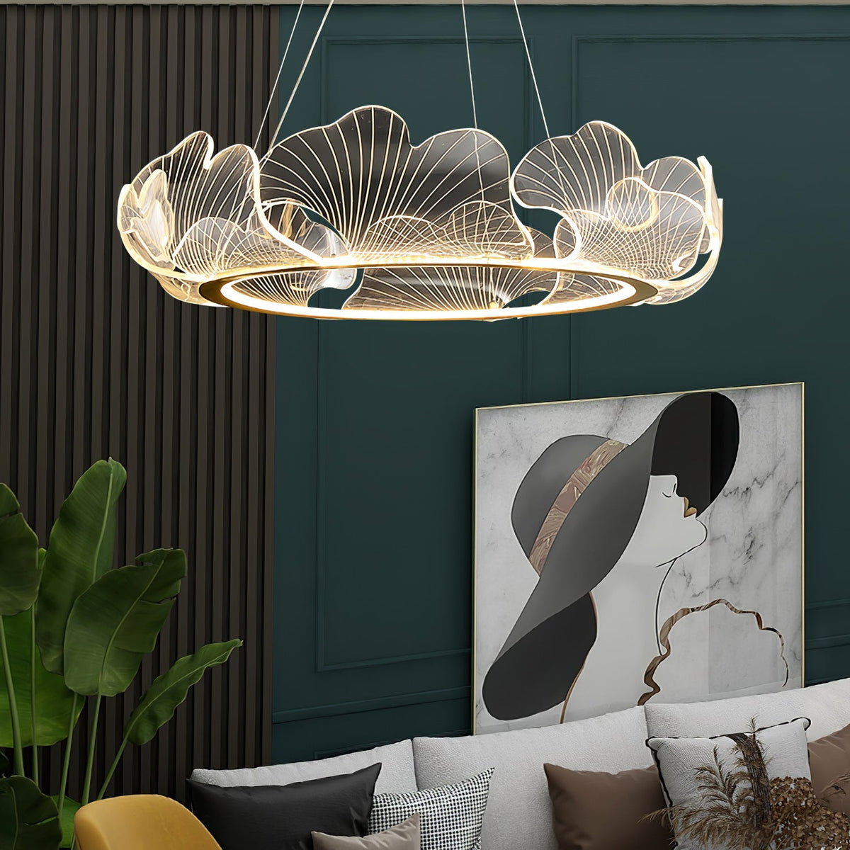 Delvani Leaf Chandelier