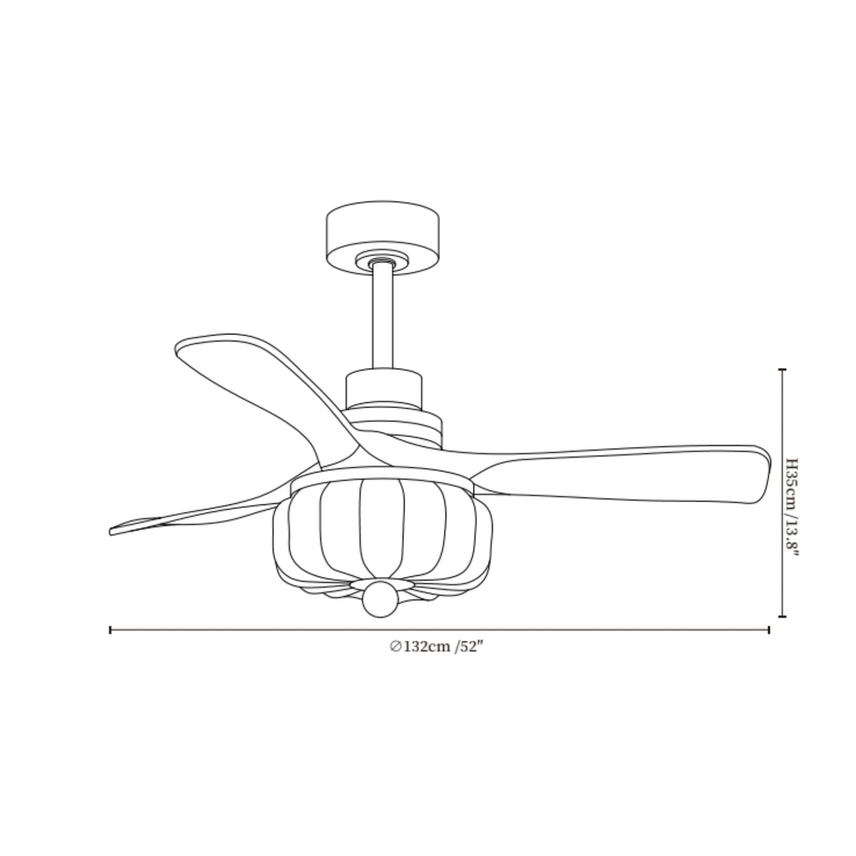 Zikelon Vintage Ceiling Fan