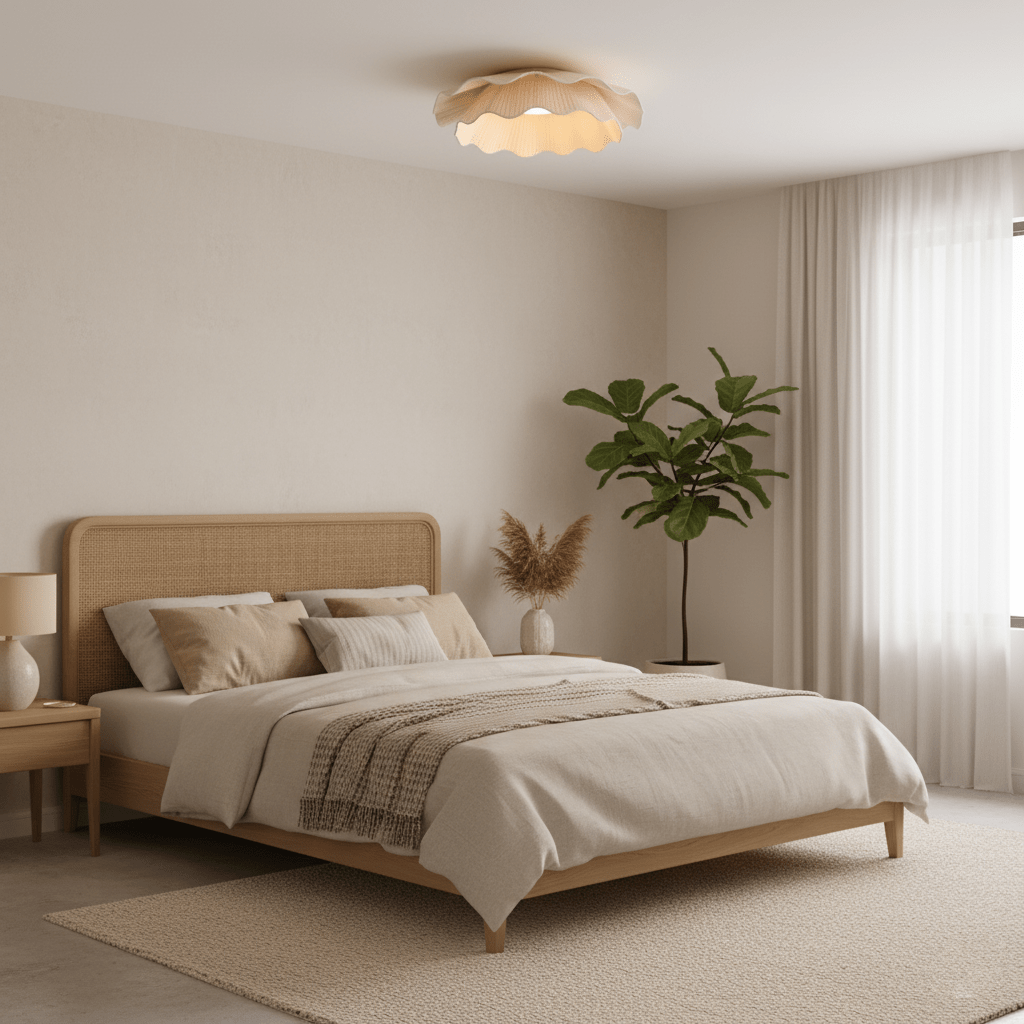 Arwen Fabric Wave Ceiling Lamp – detail 4