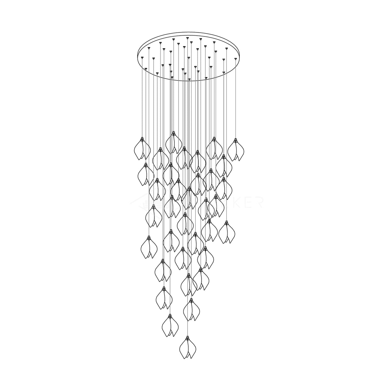 Taserra Floral Pendant Light