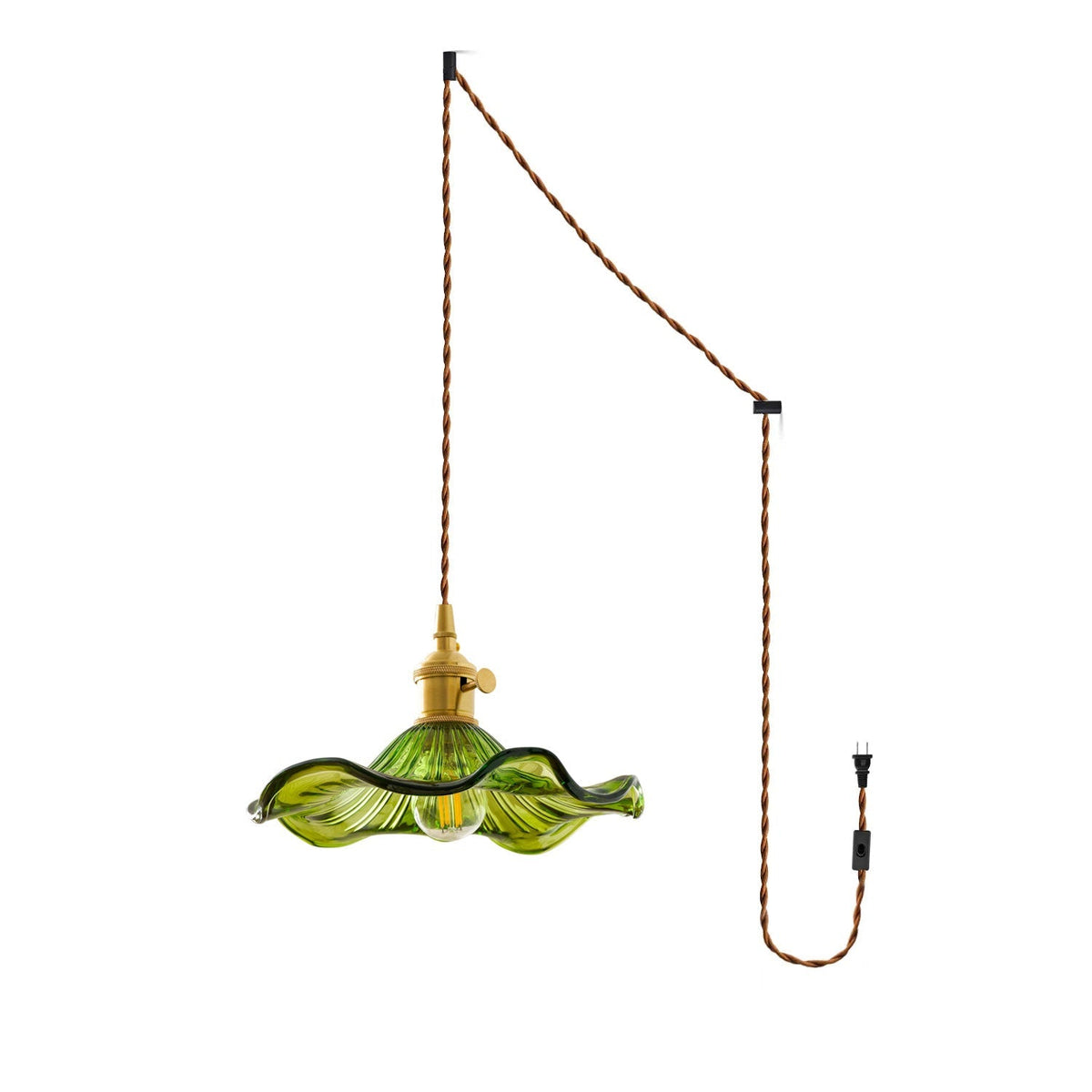 Goldi Ribbed Pendant Light