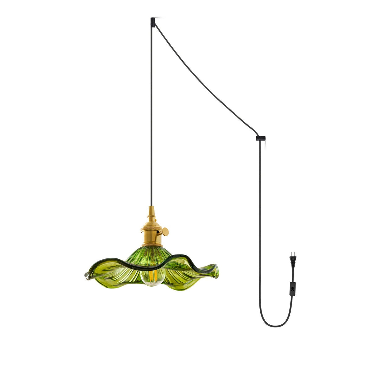 Goldi Ribbed Pendant Light
