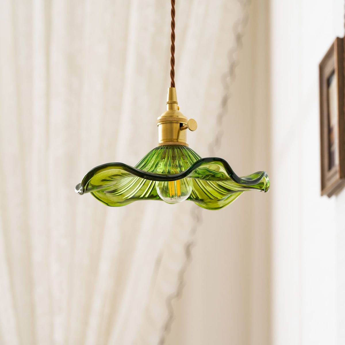 Goldi Ribbed Pendant Light
