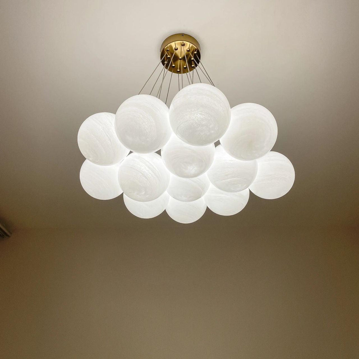 Glass Cluster Chandelier – detail 10