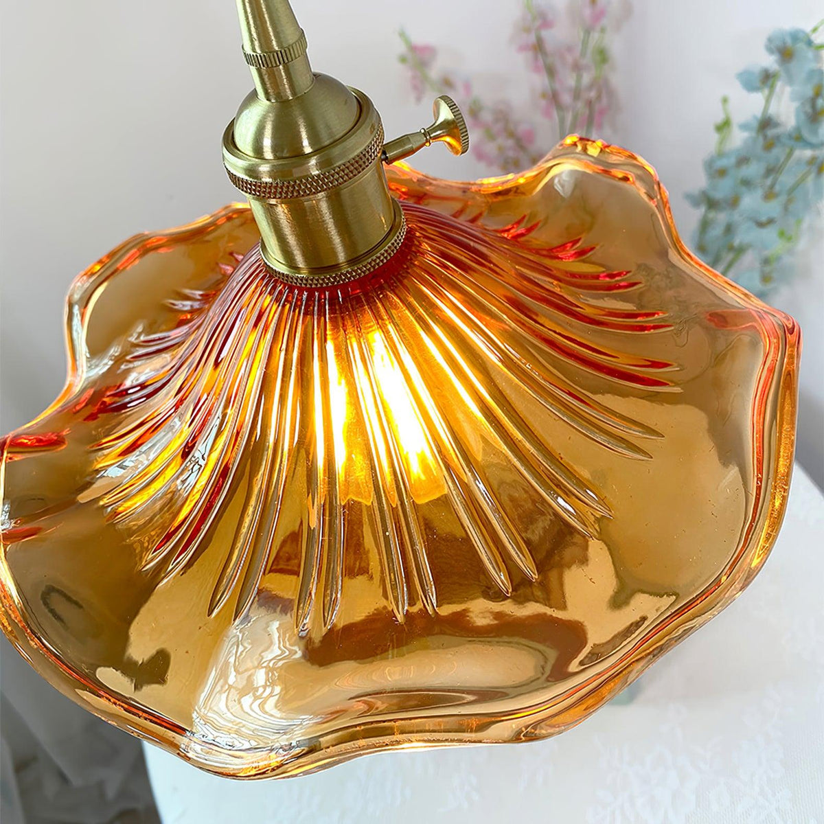 Goldi Ribbed Pendant Light