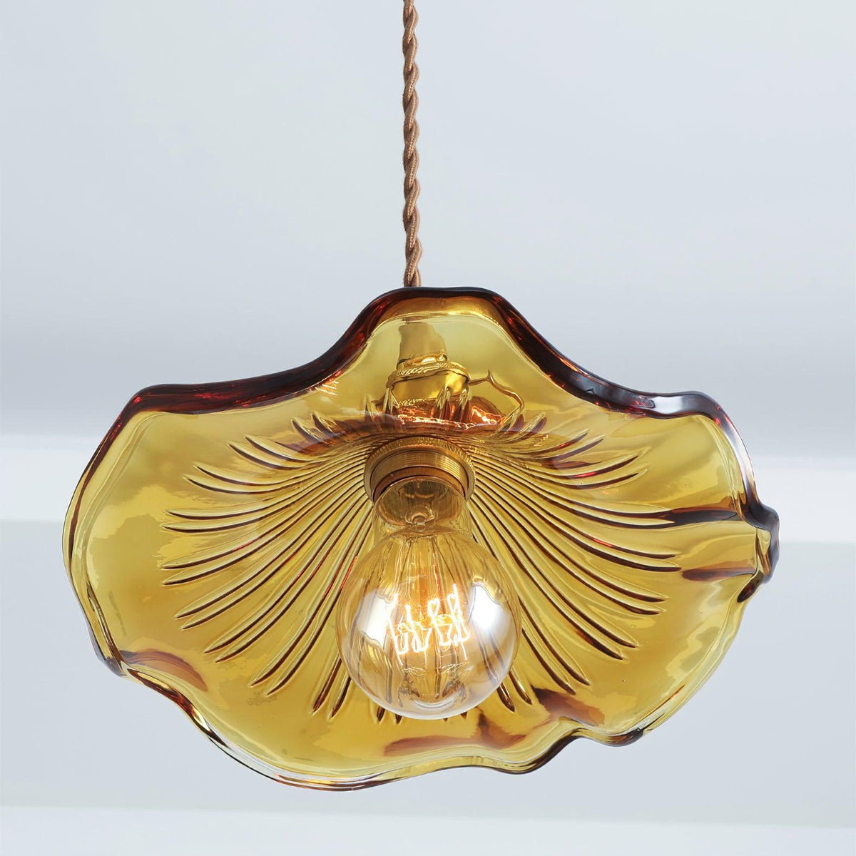 Goldi Ribbed Pendant Light