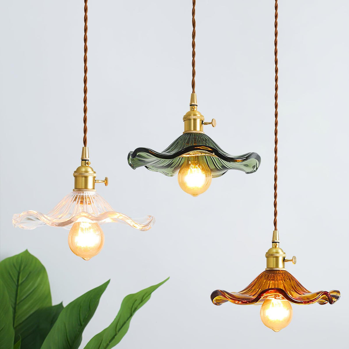 Goldi Ribbed Pendant Light