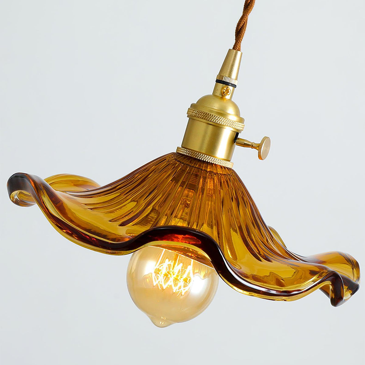 Goldi Ribbed Pendant Light