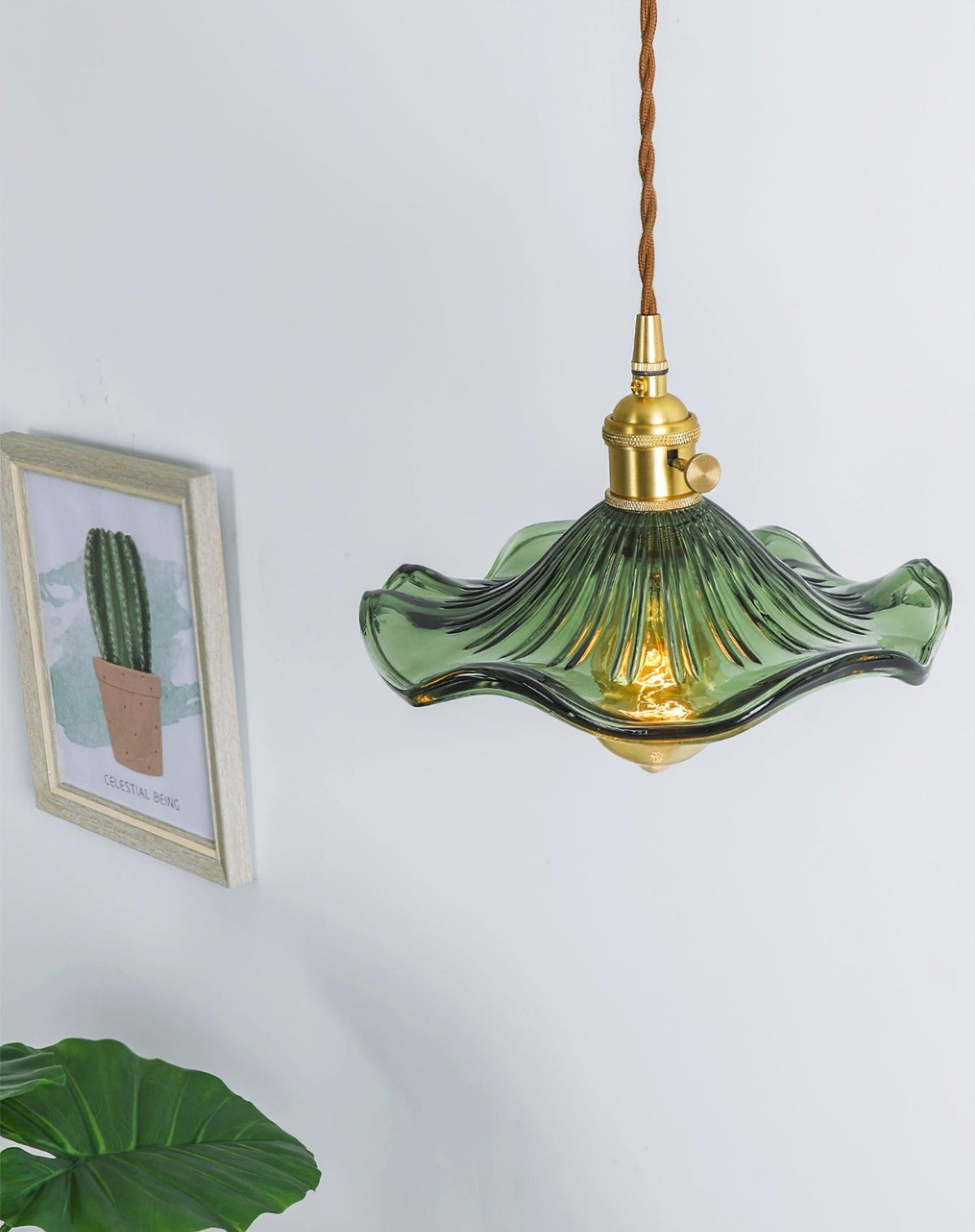 Goldi Ribbed Pendant Light