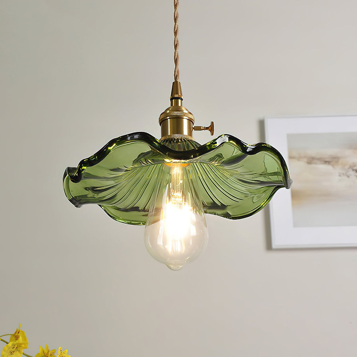 Goldi Ribbed Pendant Light