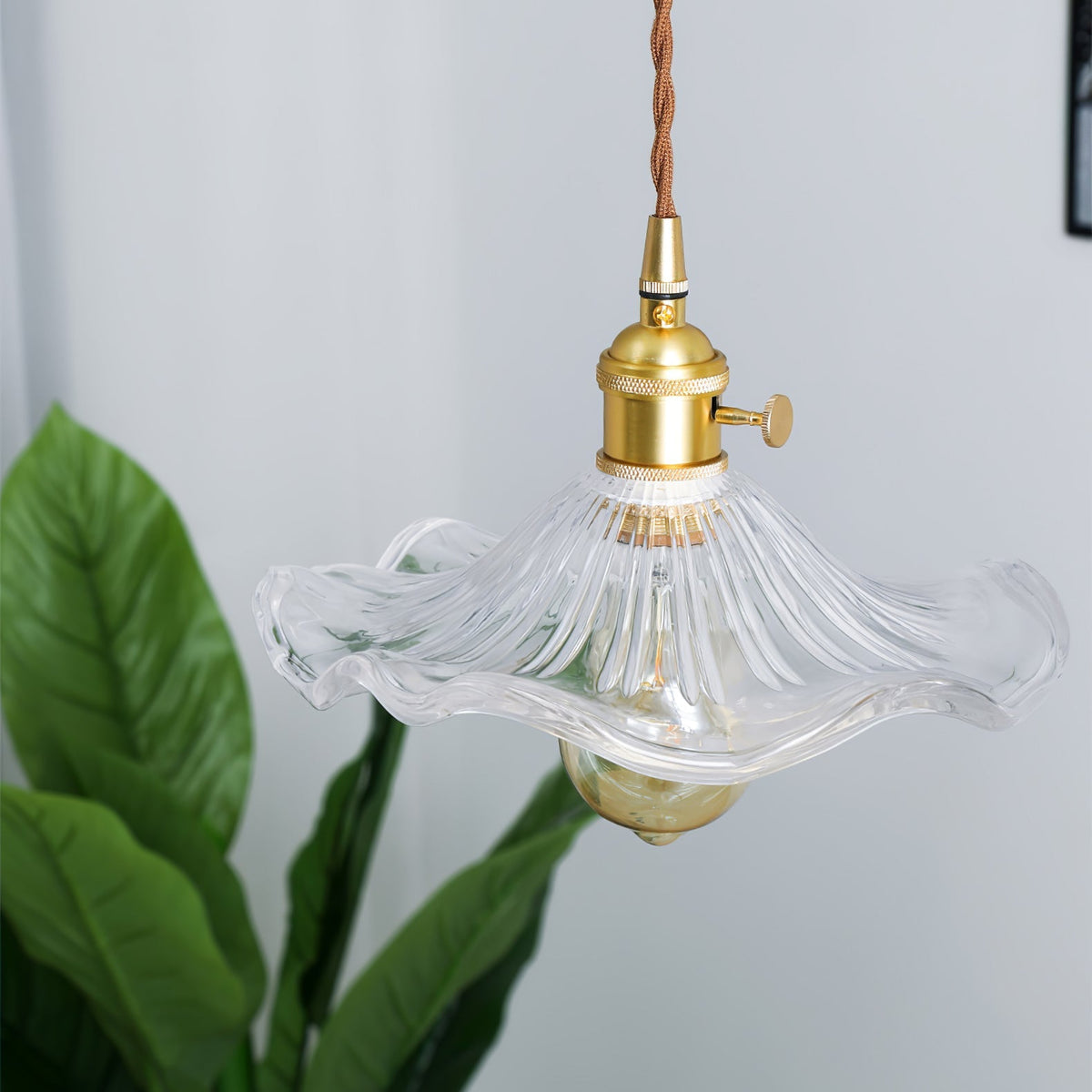 Goldi Ribbed Pendant Light