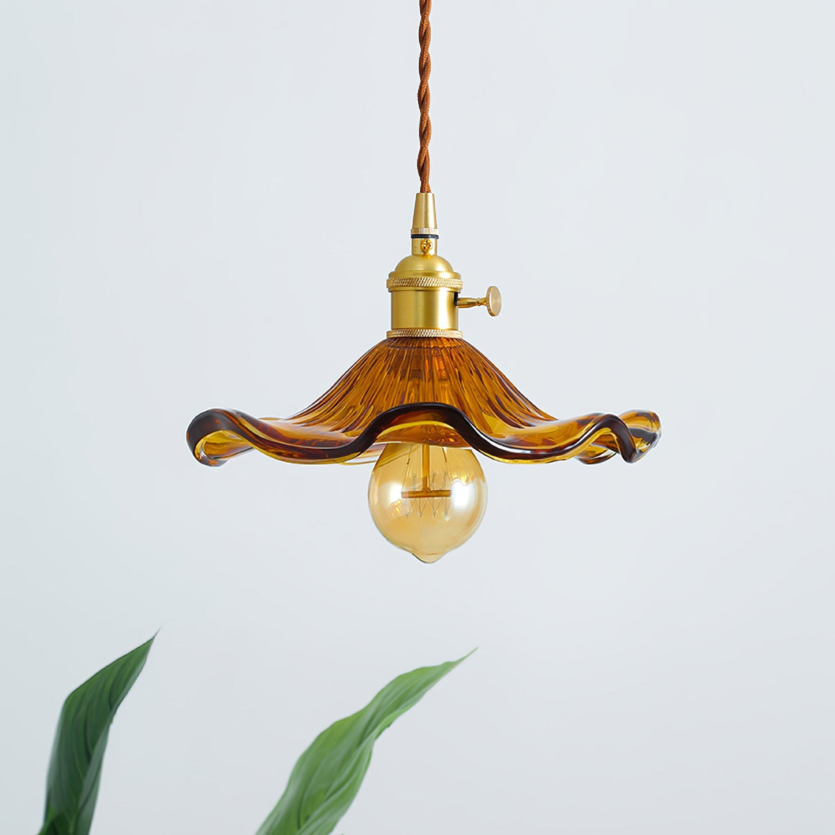 Goldi Ribbed Pendant Light