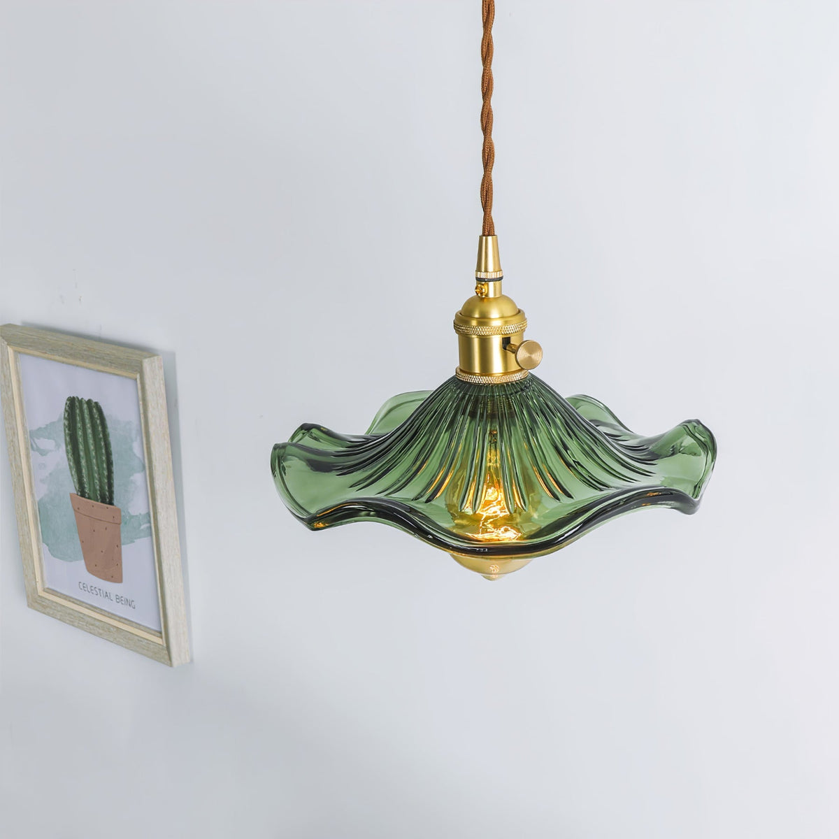 Goldi Ribbed Pendant Light