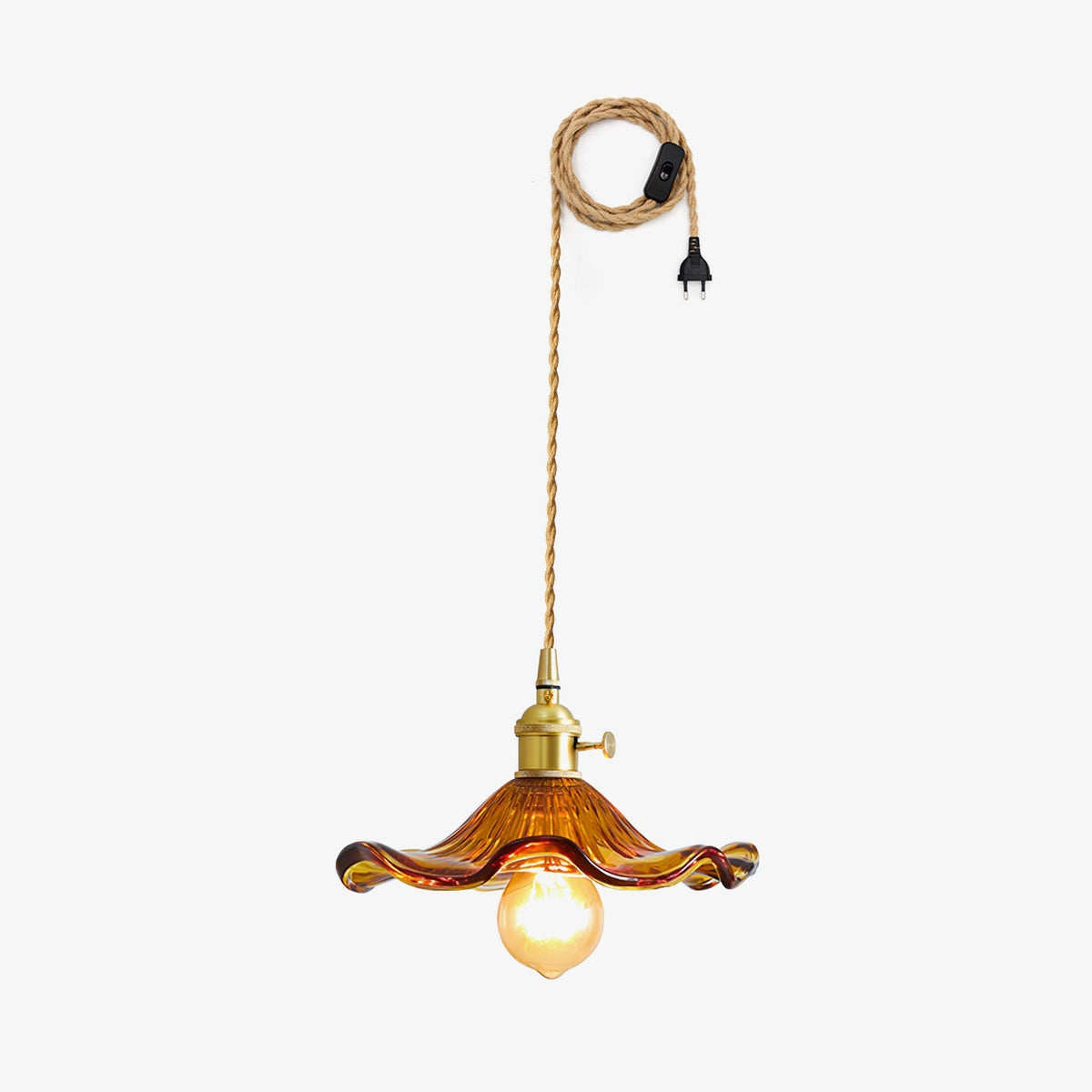 Goldi Ribbed Pendant Light