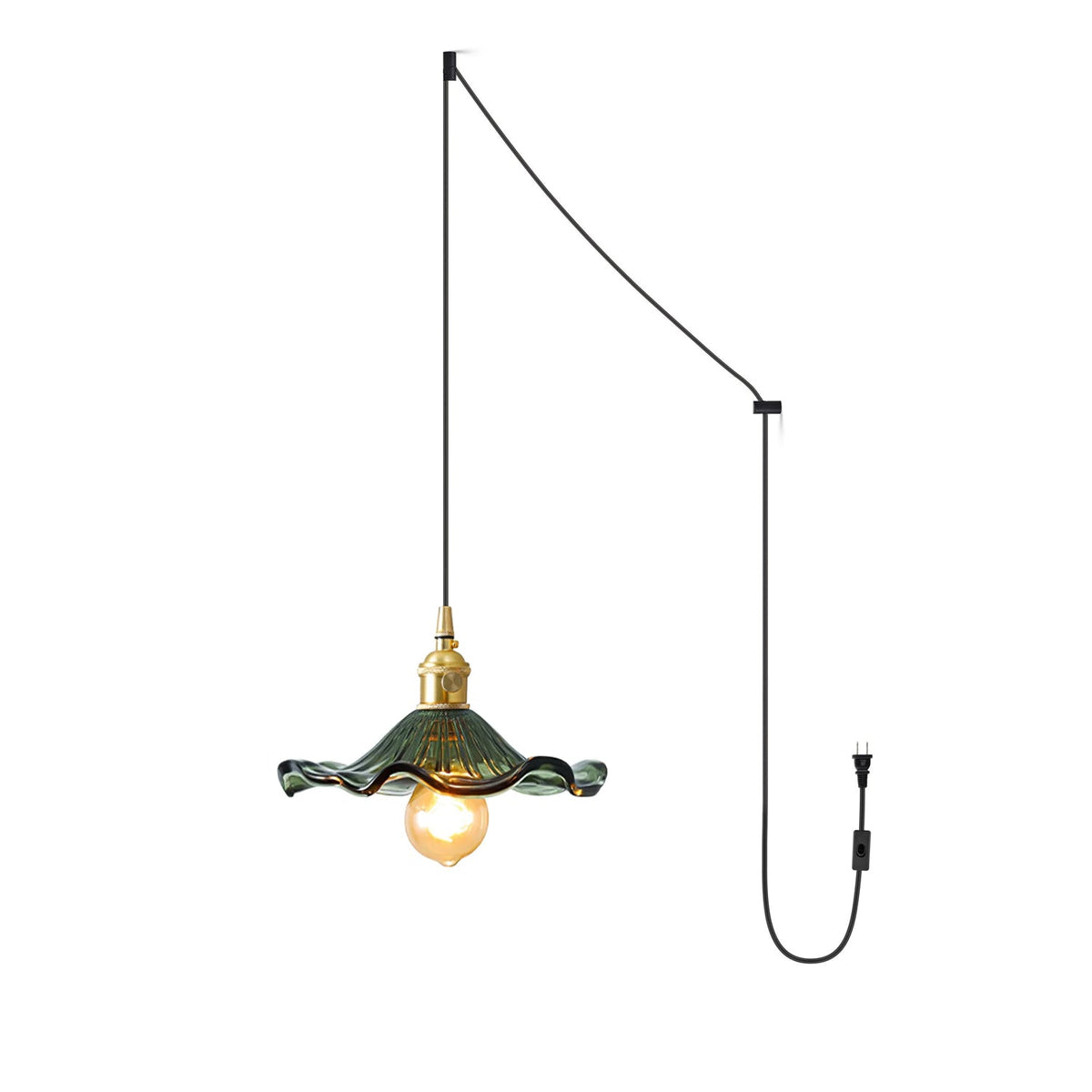 Goldi Ribbed Pendant Light