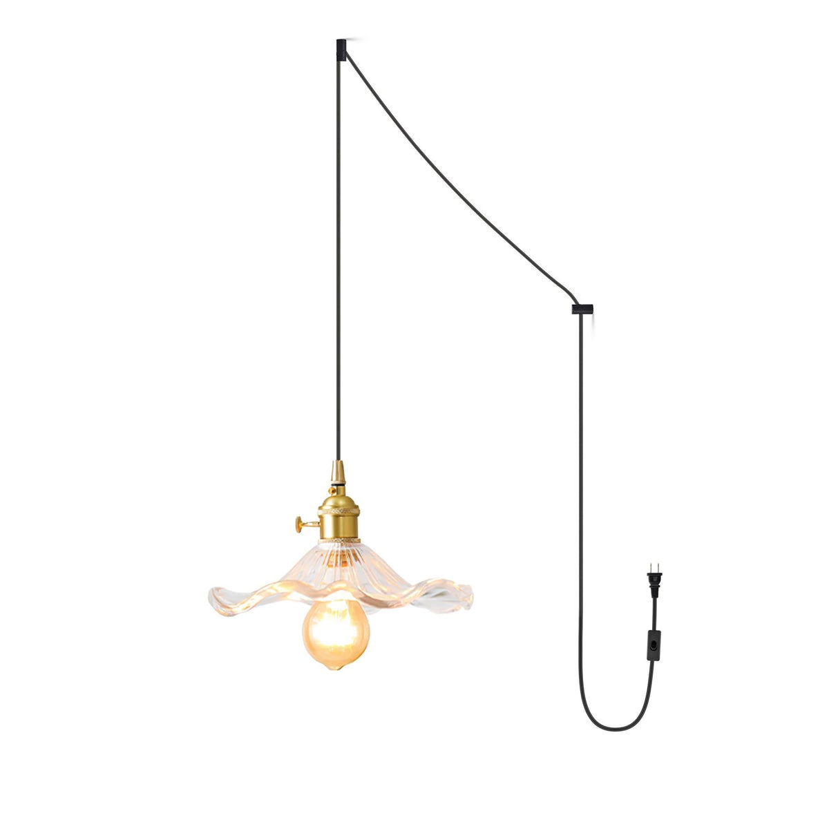 Goldi Ribbed Pendant Light