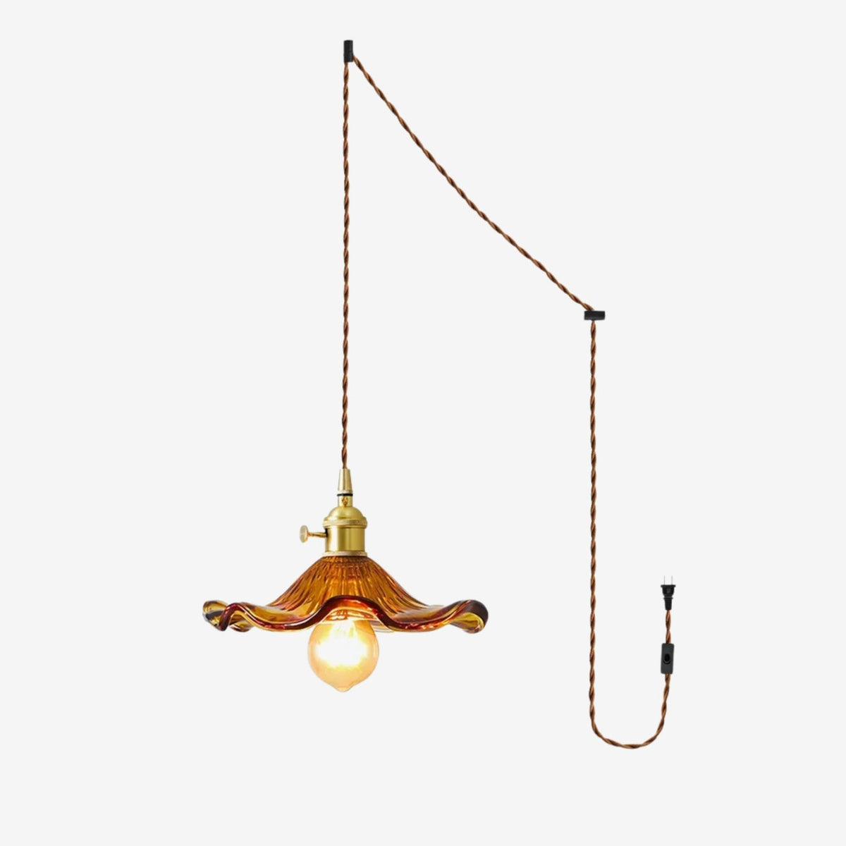Goldi Ribbed Pendant Light