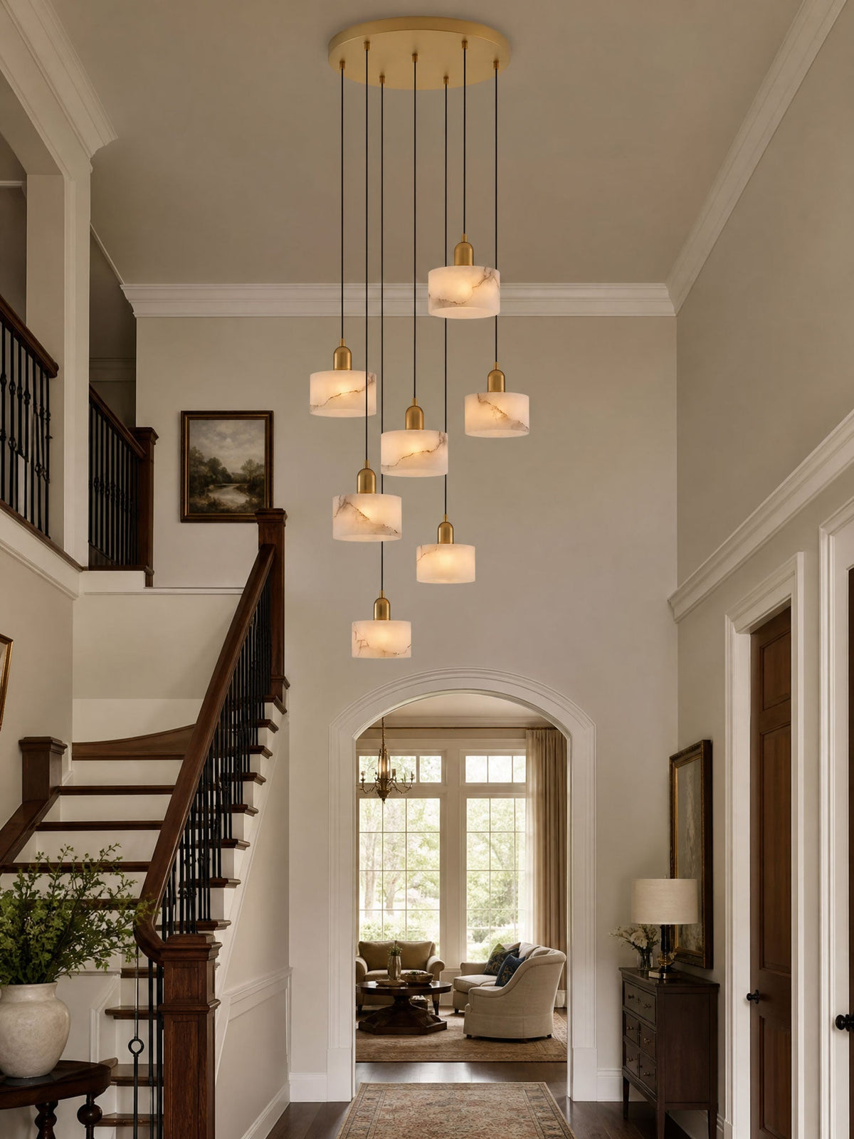 Odyssey Alabaster Pendant Light – detail 4