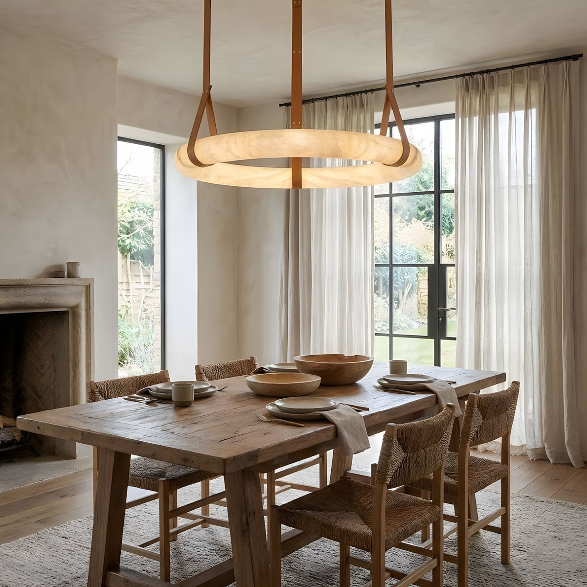 Oslo Alabaster Pendant Light A – detail 5