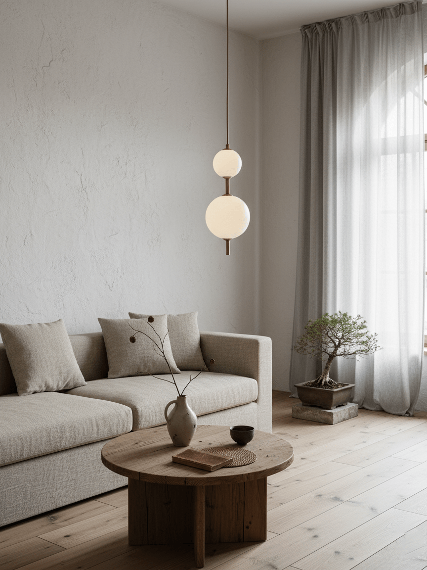 Roruno Globe Pendant Light