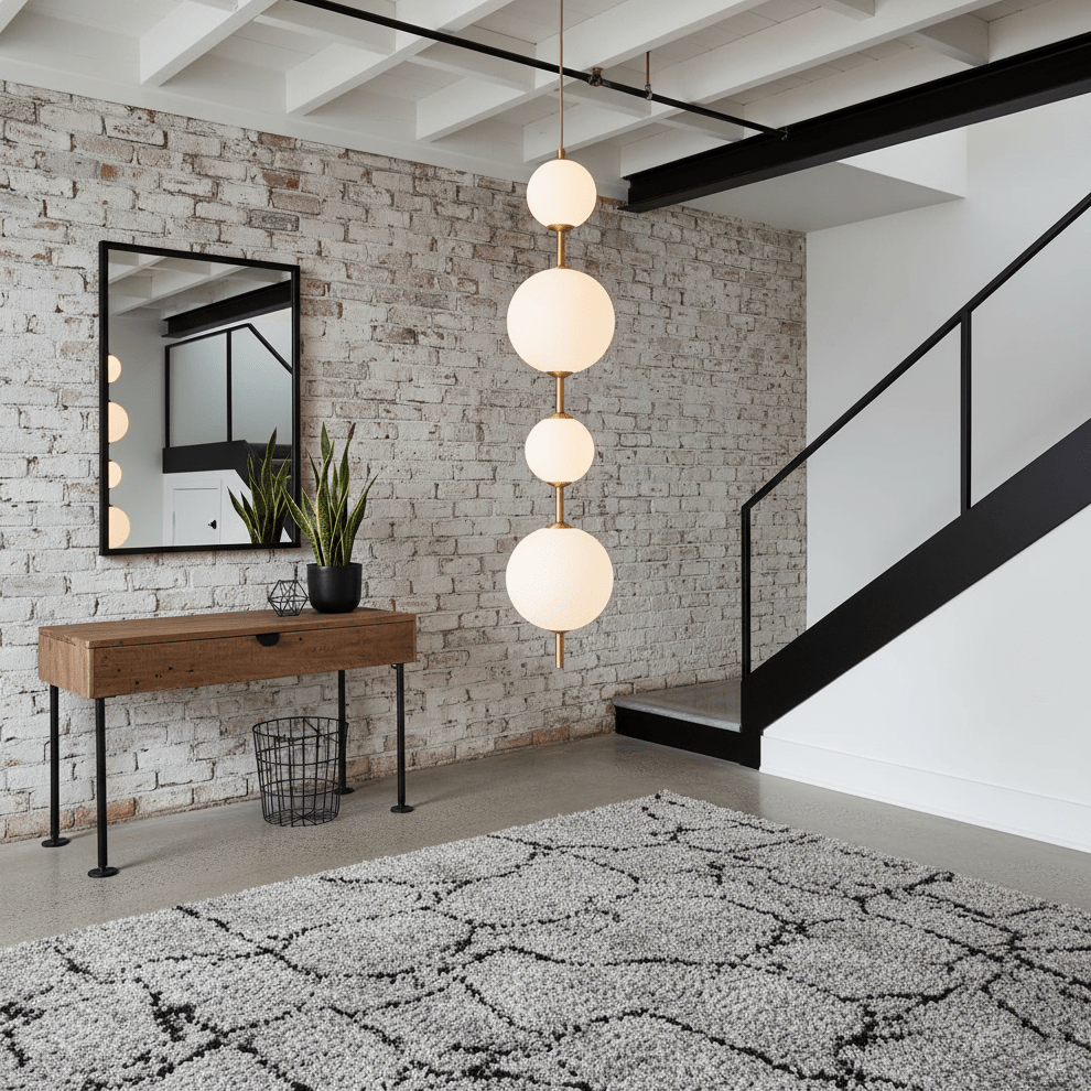 Roruno Globe Pendant Light
