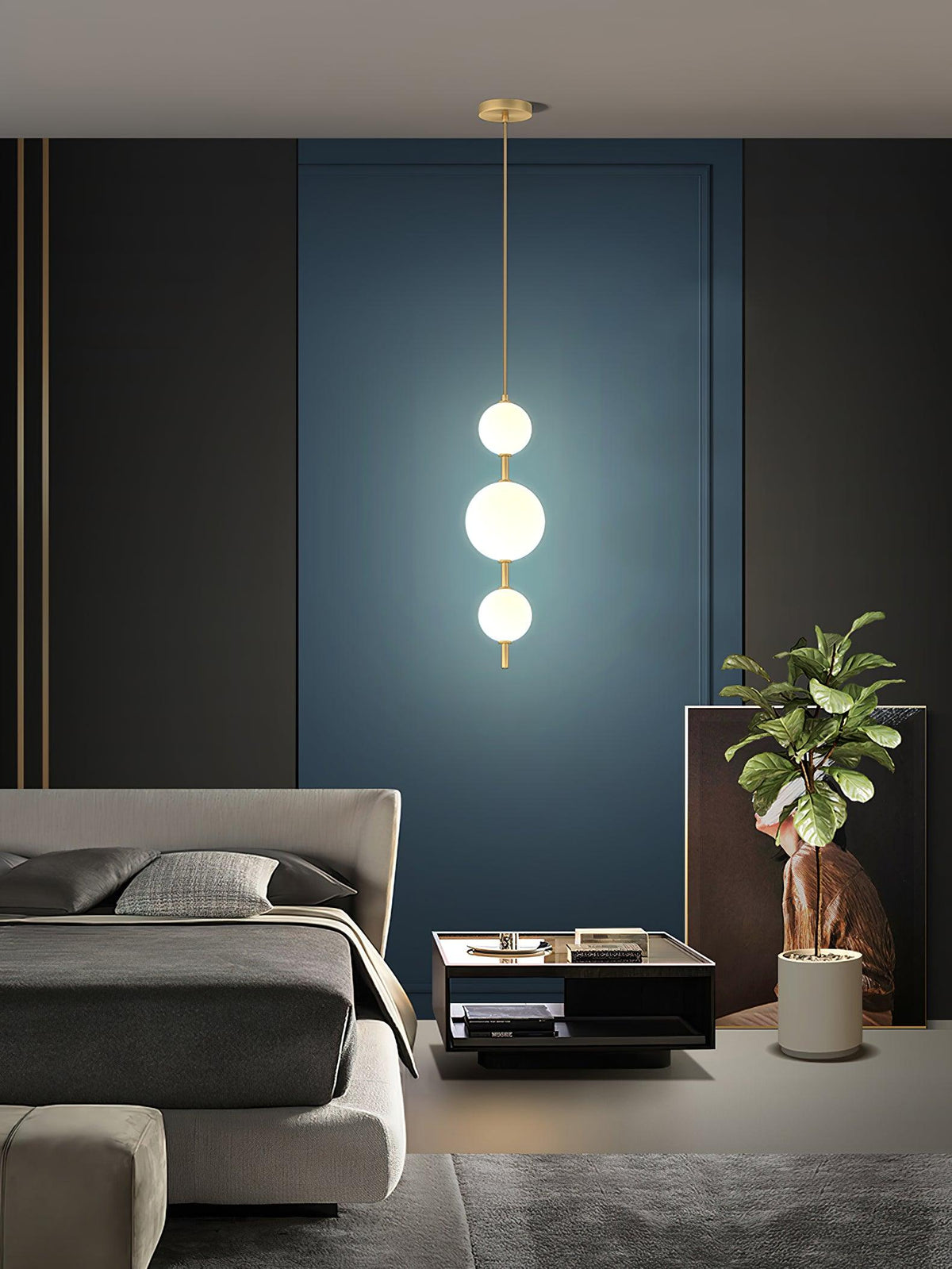 Roruno Globe Pendant Light
